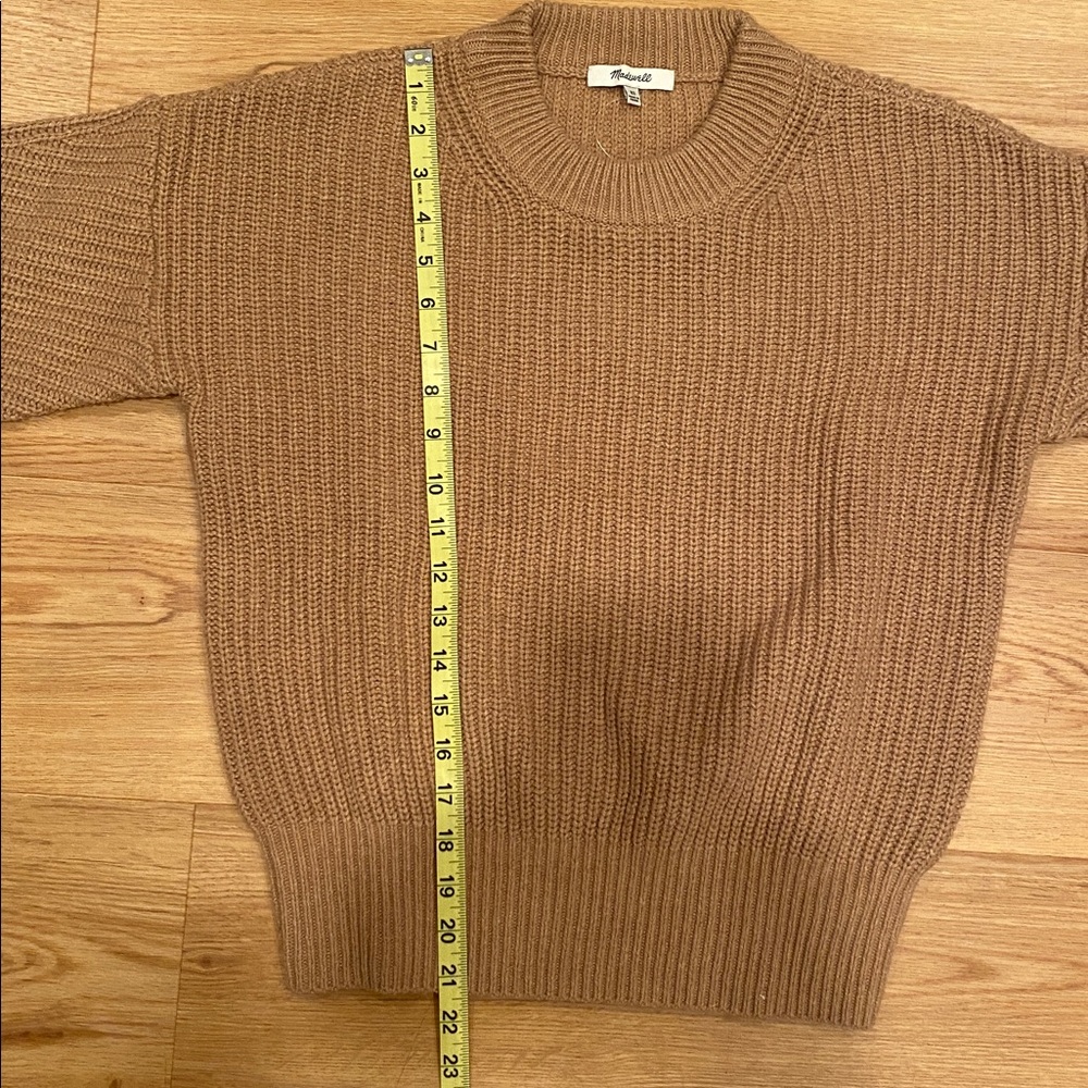 BNWT Madewell Fairbanks Pullover Sweater in Heather Saddle SIZE XS - Picture 13 of 16